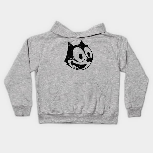 Felix the cat Kids Hoodie by valentinahramov